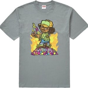 Supreme Molotov Kid Tee (Dark Sage) M